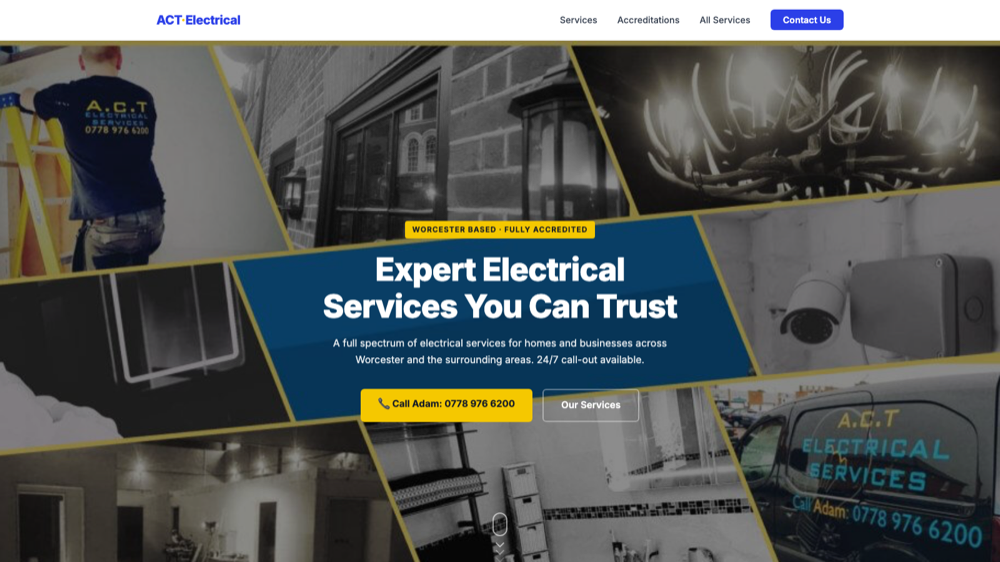 ACT Electrical website