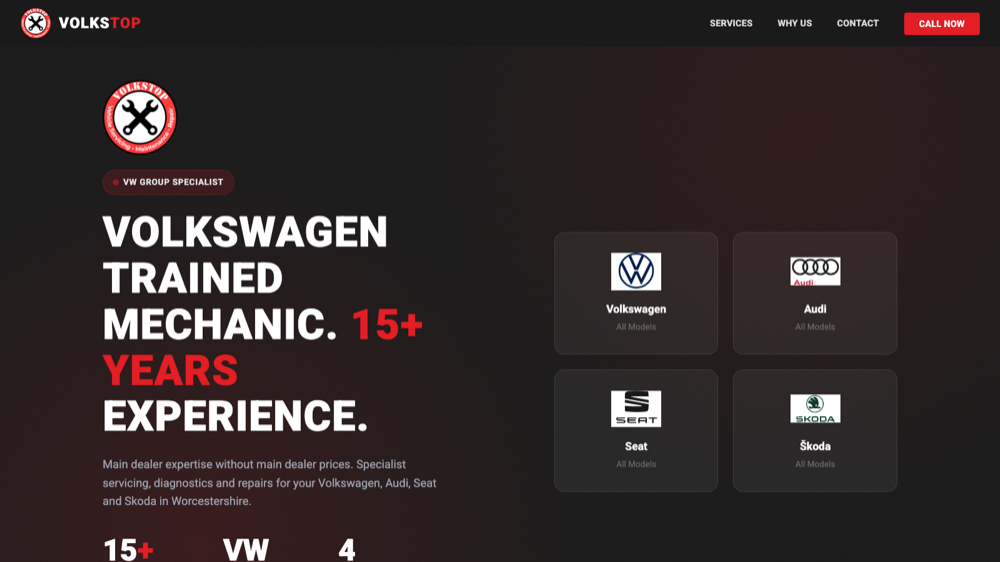 Volkstop website